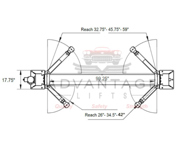 Advantage AL-SF10 | 10,000 LB 2 Post Lift - Image 6