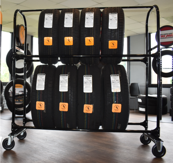 2 Tier Tire Storage Rack | Heavy-Duty Metal - Image 8