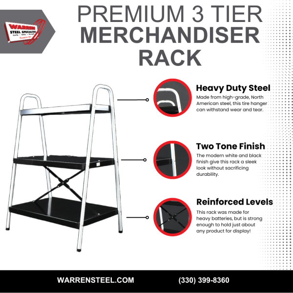 Premium 3 Tier Merchandiser Rack | Showcase Professionally - Image 4