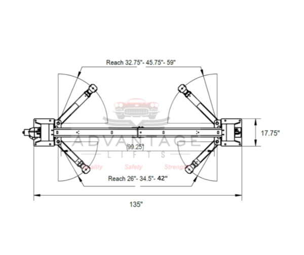 Advantage AL-SC10 | 10,000 LB 2 Post Lift - Image 7